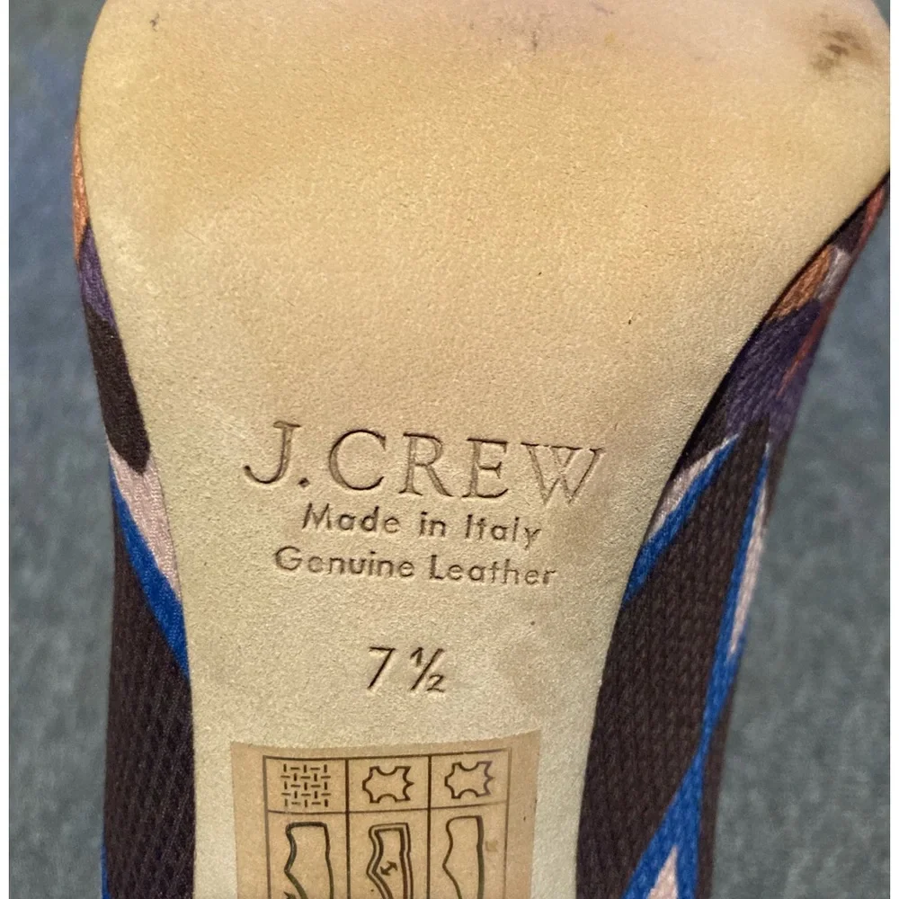 New J. Crew Multicolored Pump with 3-3/4” heels., size 7.5. Never worn. - Picture 13 of 14